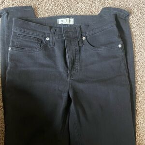Madewell Black Denim Straight Leg Jeans